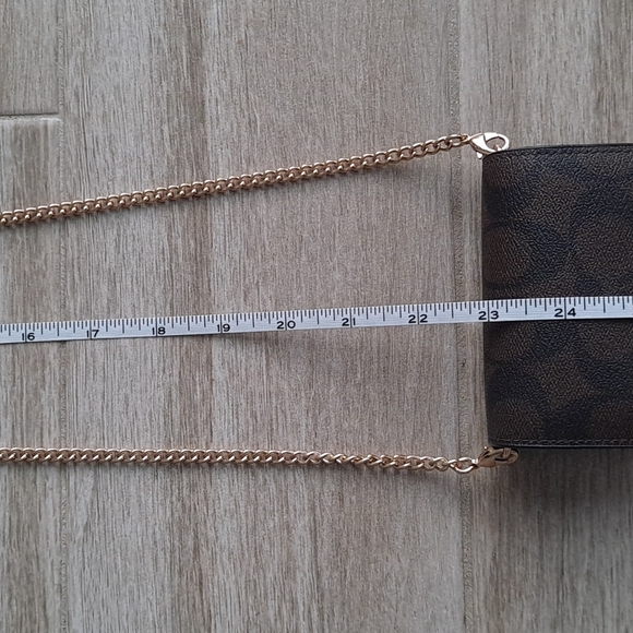 NWT Coach Signature Mini Wallet On Chain - Picture 10 of 16